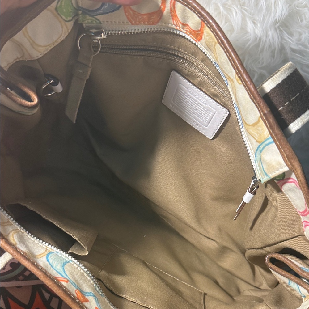 Coach Multicolor Patchwork Canvas Tote with Leath… - image 8